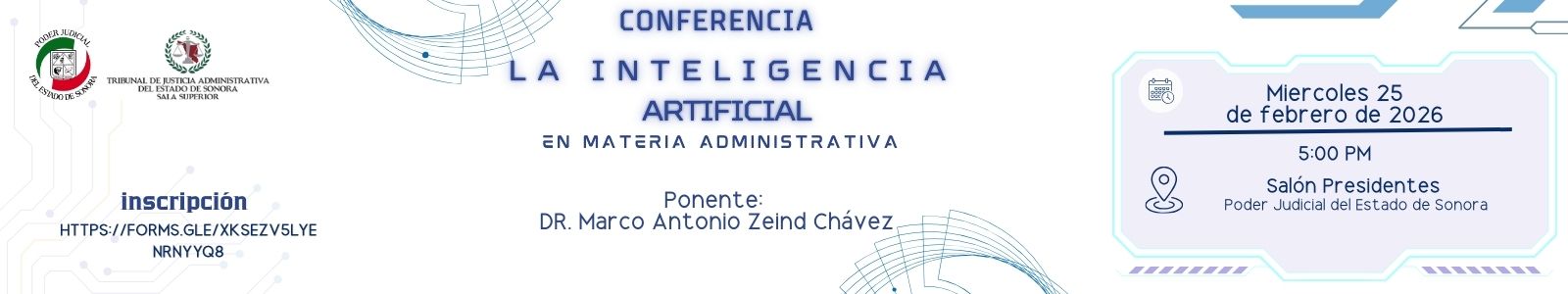Conferencia La Inteligencia Artificial en materia administrativa