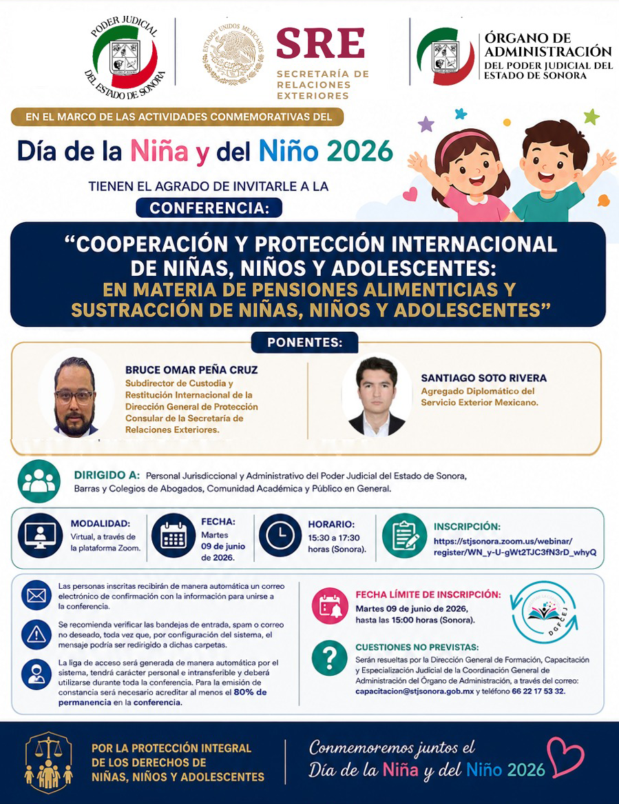 Conferencia: Cooperación y Protección Internacional de Niñas, Niños y Adolescentes