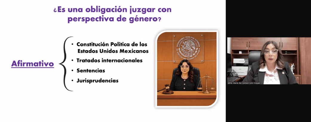 Se realiza conferencia titulada “La Perspectiva de Género aplicada en Juicios en Materia Familiar”