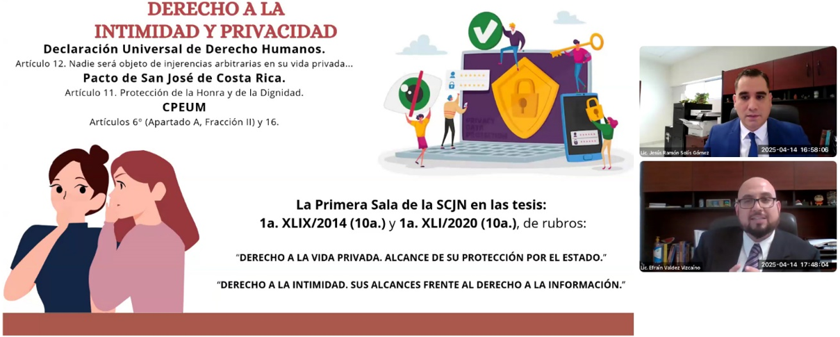 Se realiza conferencia sobre violación a la intimidad sexual.